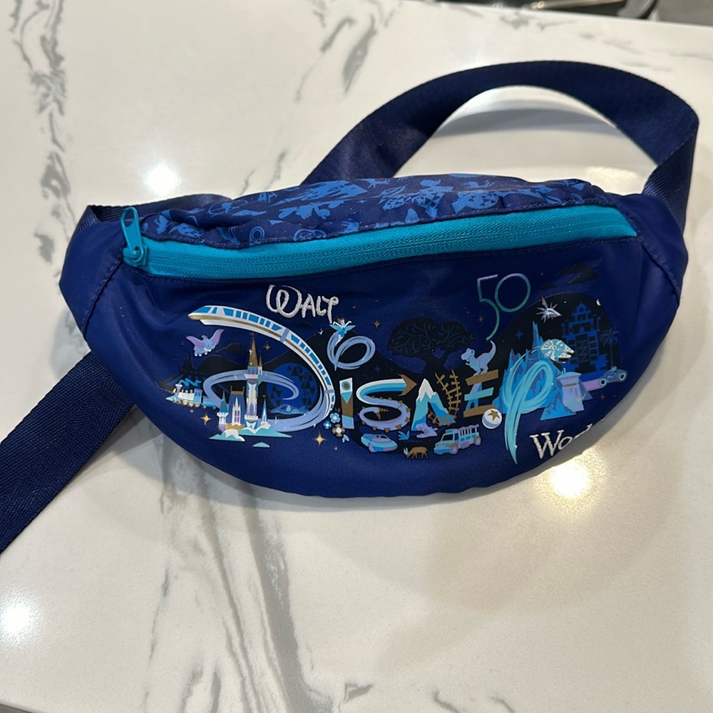 Disney Parks 50th Anniversary Fanny Pack | Blue | Walt Disney World